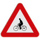 Panneau SB250 - A25 - Passage pour conducteurs de vélos