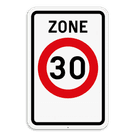 Verkeersbord SB250 F4a - Zone 30