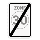 Verkeersbord SB250 F4b - Einde zone 30