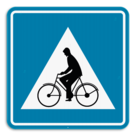 Verkeersbord SB250 F50 - Oversteekplaats fietsers