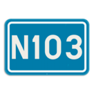 Panneau SB250 F23a - Numéro d’une route ordinaire