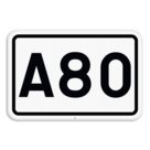 Verkeersbord SB250 F23b - Nummer van een autosnelweg