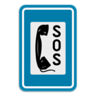 Verkeersbord SB250 F62 - Noodtelefoon