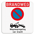 Parkeerverbod - Brandweg + Wegsleepregeling