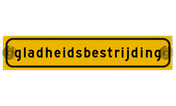 Autobord met zuignappen 375x75mm gladheidsbestrijding geel FLUOR