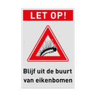 Waarschuwingsbord Eikenprocessierups