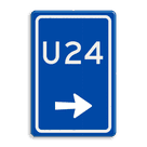 Verkeersbord RVV BW501r - U-bord