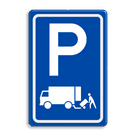 Verkeersbord RVV E07 - Parkeergelegenheid Laden en lossen