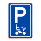 Verkeersbord E08 parkeerplaats scootmobiel