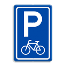 Verkeersbord RVV E08f - parkeerplaats fietsers