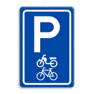 Verkeersbord RVV E08g - Parkeerplaats fietsen en brommers