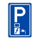 Verkeersbord RVV E08o - Parkeerplaats met oplaadpunt