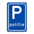 Verkeersbord RVV E08l - Parkeerplaats politie