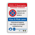 Veiligheidsbord - Kiss & Ride voetbaltraining