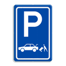 Verkeersbord RVV E07c - Parkeergelegenheid Laden en lossen