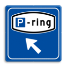 Verkeersbord RVV BW205 - Parkeerringverwijzing