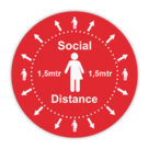 Vloersticker - Social distancing