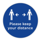 Vloersticker - Keep your distance