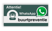 WhatsApp Attentie Buurtpreventie Informatiebord 05 basic - L209wa-g