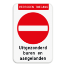 Bord Verboden toegang - C1