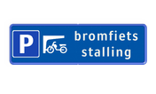 Parkeerbord - bromfietsen stalling