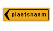 Omleidingsbord - T104l - Plaatsnaam - Werk in uitvoering