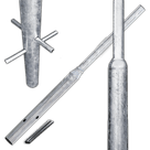 Flespaal staal - 3400mm boven de grond