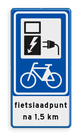 Verkeersbord RVV BW101_SP20 fiets-laadpunt - txt - BE01a