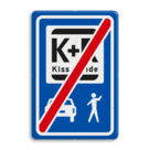 Informatiebord einde KISS & RIDE - pictogrammen