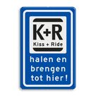 Verkeerbord RVV L52t KISS & RIDE - halen en brengen tot hier