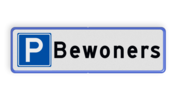 Parkeerplaatsbord Parkeren Bewoners