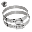 RVS klembanden - Anti-diefstal tam-torque - Variabele diameter (set 2 stuks)