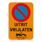 Parkeerverbod E1 Uitrit vrijlaten + wegsleepregeling