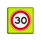 Verkeersbord RVV A01-030f - Maximum snelheid 30 km/h