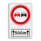 Verkeersbord RVV F01OB411 met ondertekst