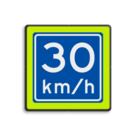 Verkeersbord RVV A04-030f - Adviessnelheid 30 km/h