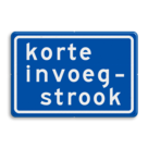 Verkeersbord RVV BB05 Korte invoegstrook