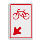 Verkeersbord RVV D102 - Fietsers rijbaan wisselen