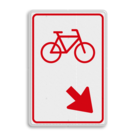 Verkeersbord RVV D101 - Fietsers van rijbaan wisselen