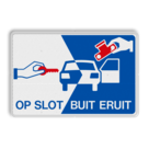 Verkeersbord L207 - Op slot Buit eruit!