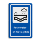 Verkeersbord RVV L307b - Regenwaterinfiltratiegebied