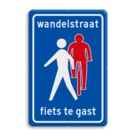 Verkeersbord RVV L54b - Wandelstraat