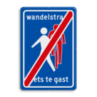 Verkeersbord RVV L54e - Einde Wandelstraat