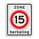 Verkeersbord RVV A0115zbh