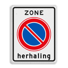 Verkeersbord RVV E01zbh - herhaling parkeerzone