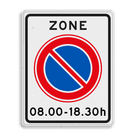 Verkeersbord RVV E01zbh - herhaling parkeerzone