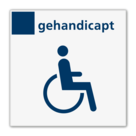 Bord services toilet gehandicapten - Reflecterend