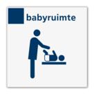 Bord services babyruimte - Reflecterend