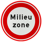 Verkeersbord RVV C22a - Begin milieuzone