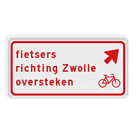 Verkeersbord RVV BW09rb - fietsers richting plaats oversteken